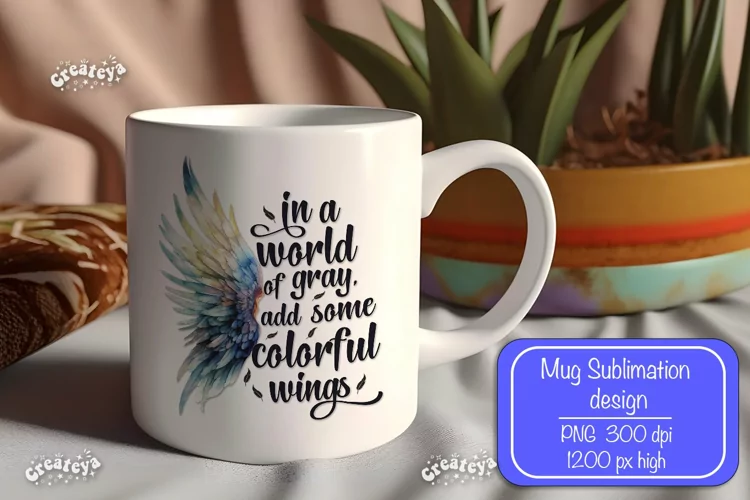 Motivational mug quote Inspirational mug wrap sublimation