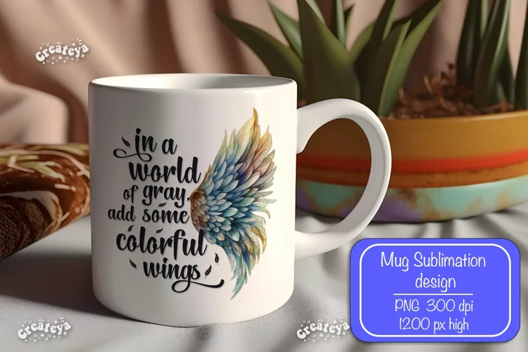 Motivational mug quote Inspirational mug wrap sublimation