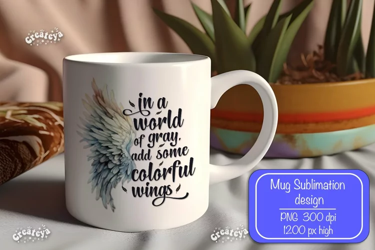 Motivational mug quote Inspirational mug wrap sublimation