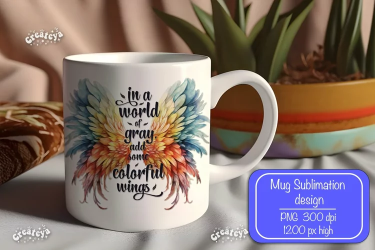 Motivational mug quote Inspirational mug wrap sublimation