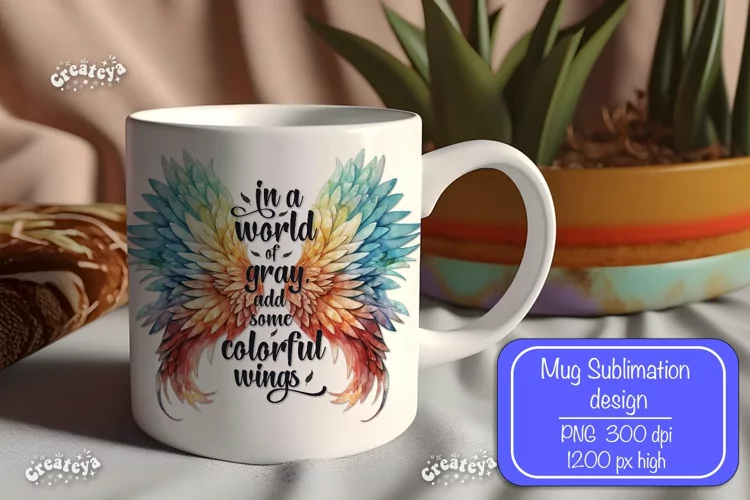 Motivational mug quote Inspirational mug wrap sublimation
