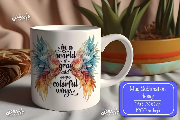 Motivational mug quote Inspirational mug wrap sublimation