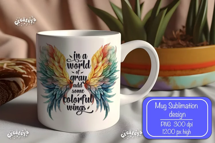 Motivational mug quote Inspirational mug wrap sublimation