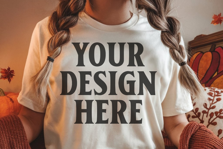 Comfort Colors 1717 Ivory T-Shirt mockup , CC 1717