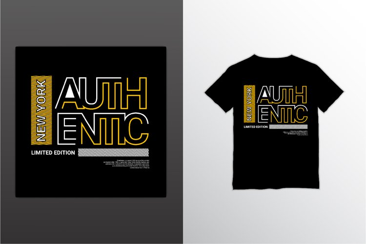 Authentic t-shirt design, suitable for screen printing example image 1