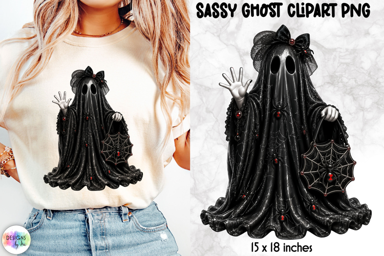 Black Spider Clipart Image 18