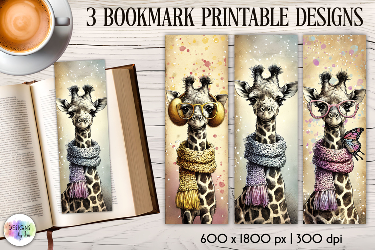 Vintage Winter Animals Bookmarks, Cute Retro Animal Bookmark