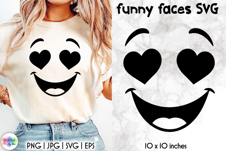Funny Smiley Face SVG, Sarcastic Cartoon Face Expression PNG