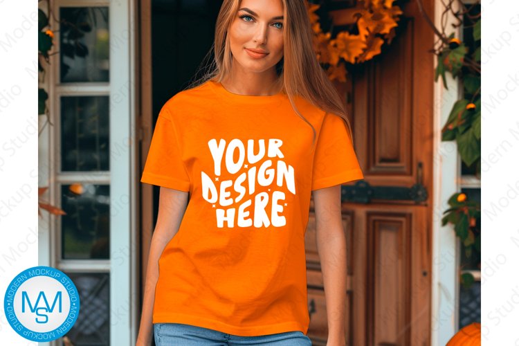 White Tshirt Mockup Image 7