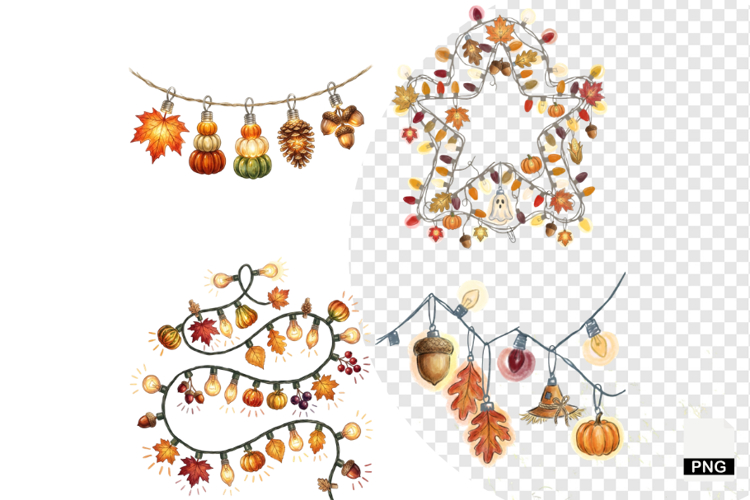 Autumn Lights Clipart