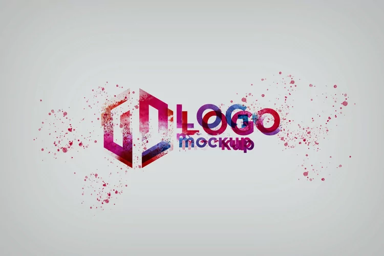 Colors Logo Mockup Template