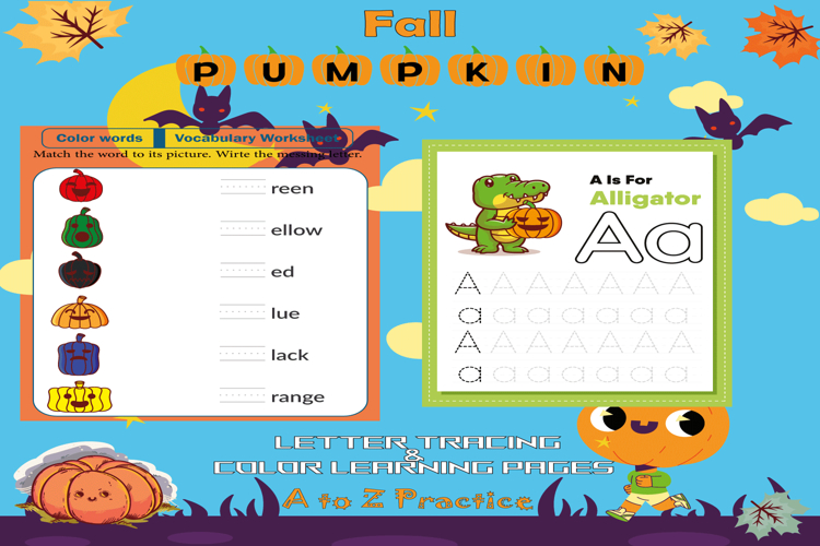 PUMPKIN Alphabet Worksheet