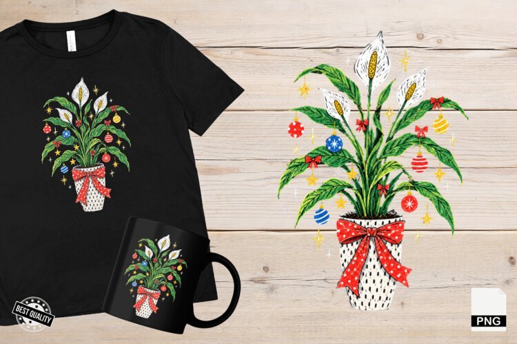 Christmas Houseplants PNG example image 1