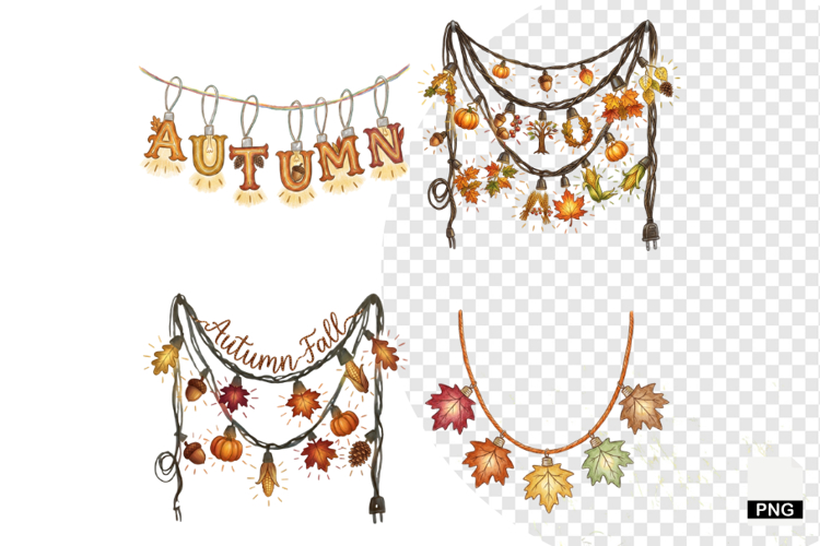 Autumn Lights Clipart