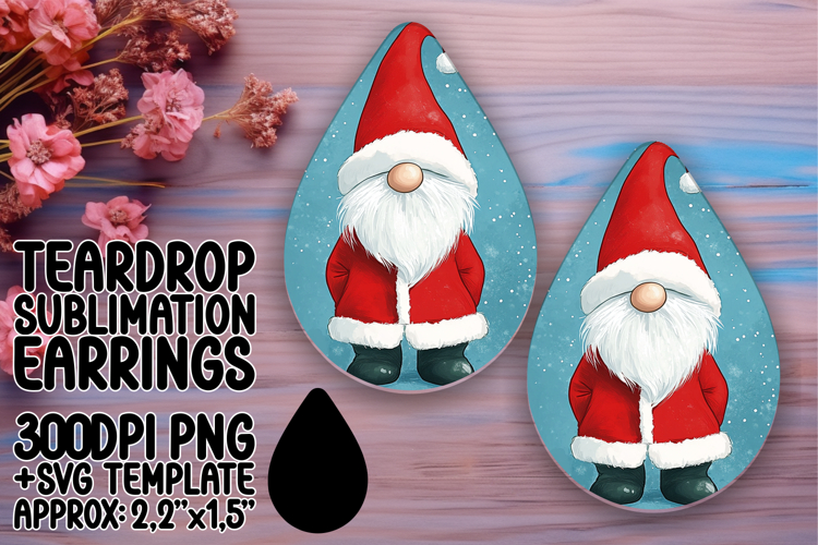 Stylish Teardrop Design for Crafting Projects , Gnome