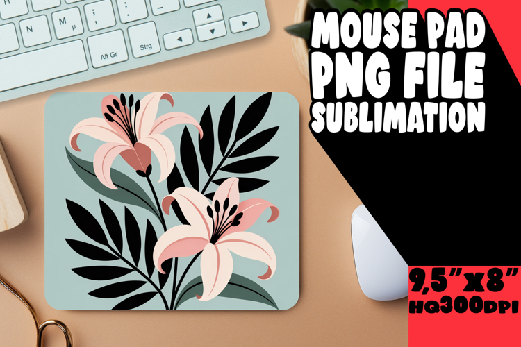 Unique Desk Mat Sublimation Magic, Flowers