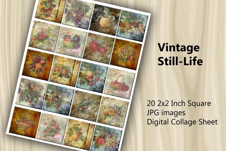 Digital Collage Sheet - Vintage Still-Life example image 1
