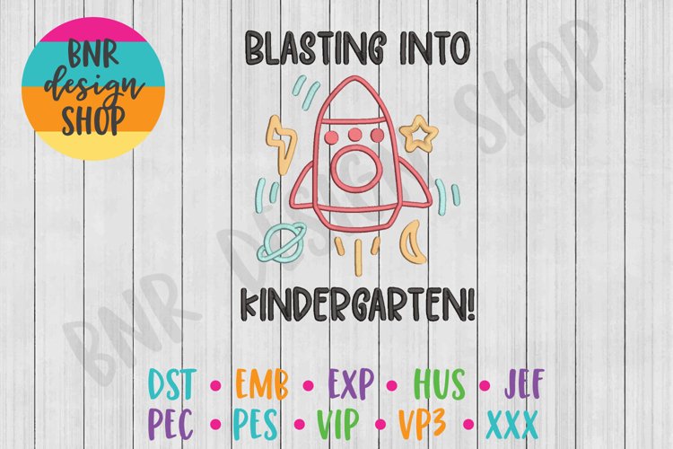 Kindergarten Machine Embroidery Design example image 1