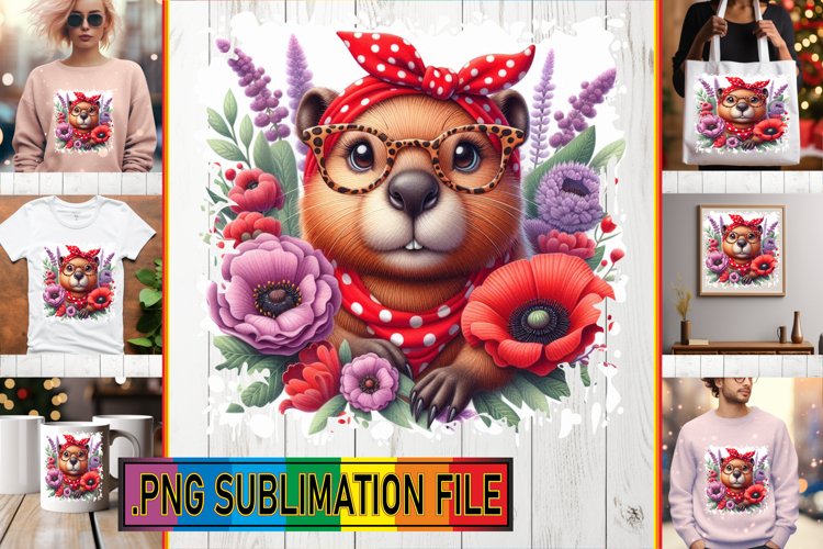 Stylish PNG Art for TSHIRTS, Cute Animals