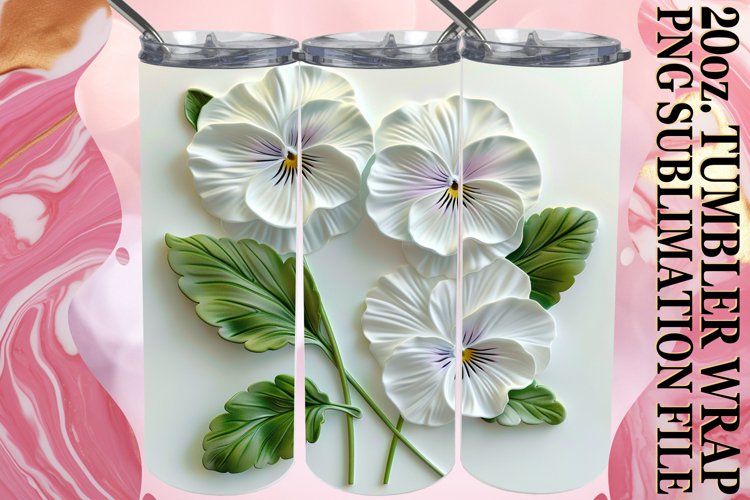 Blossom Euphoria: Tumbler Wrap Sublimation example image 1