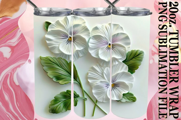 Blossom Euphoria: Tumbler Wrap Sublimation