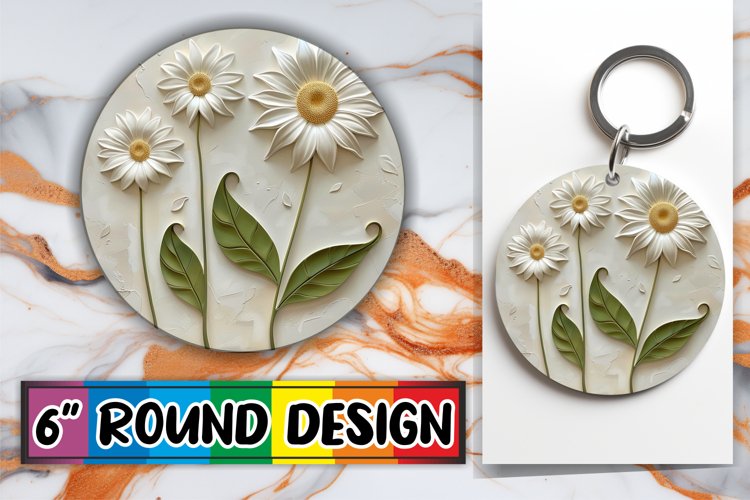 Petal Elegance: Sublimation Circle Design example image 1