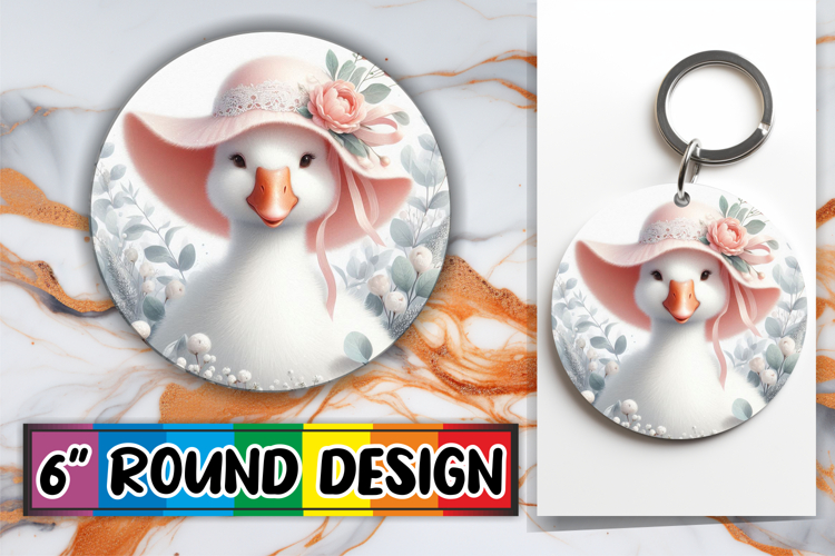 Luminous Car Coasters Round Design, Goose