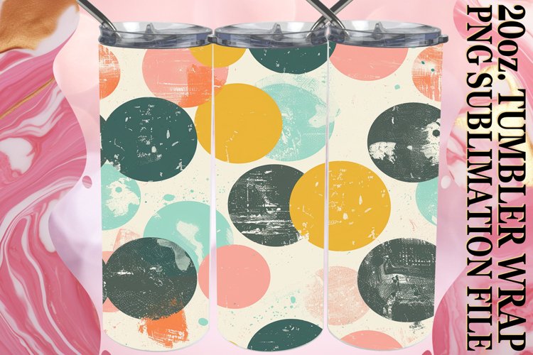 Colorful Petal Paradise Tumbler Wrap, Whimsical Bliss