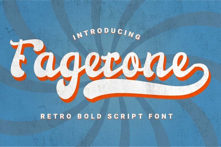 Fagetone-Retro Bold Script Font example image 1