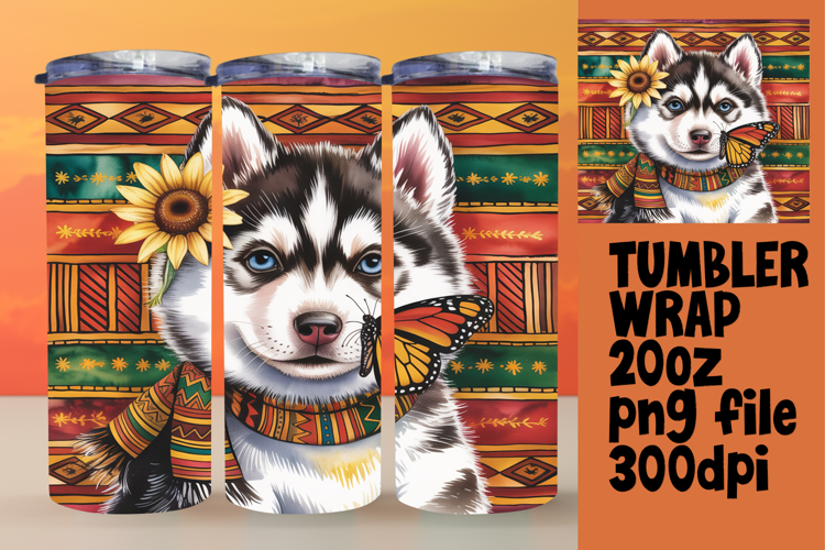 TRENDY 20oz Tumbler Design for DIY , Cute Dog