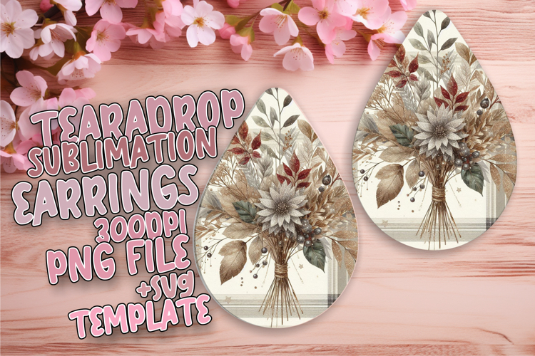 Trendy Teardrop Design for DIY , Autumn Flower