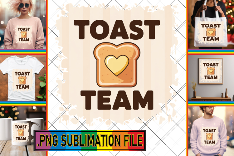 Joyful Sublimation Art PNG, Retro Food