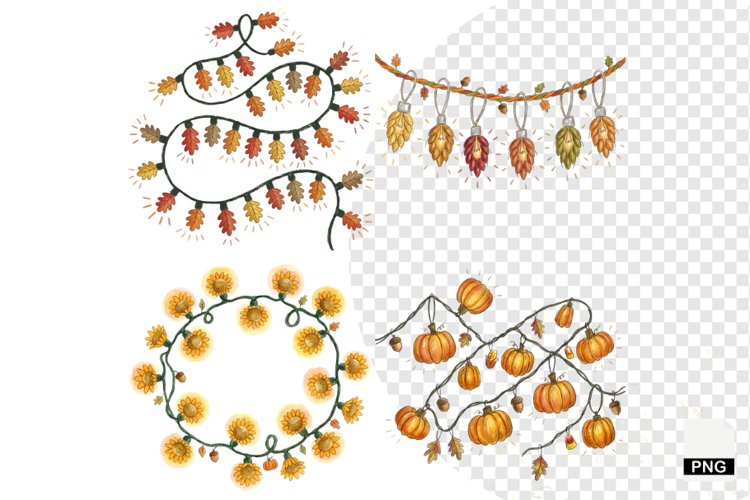 Autumn Lights Clipart
