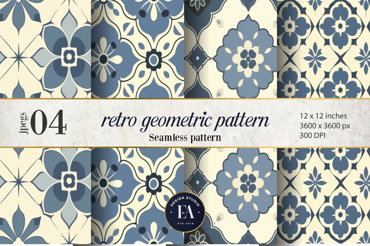 Retro Geometric Pattern | Vintage Geometric Texture