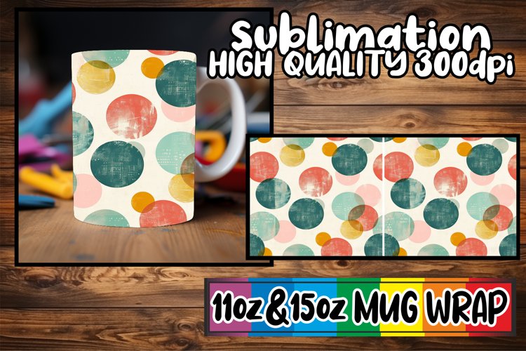 Abstract Spring Garden Oasis Mug Wrap 11oz 15oz