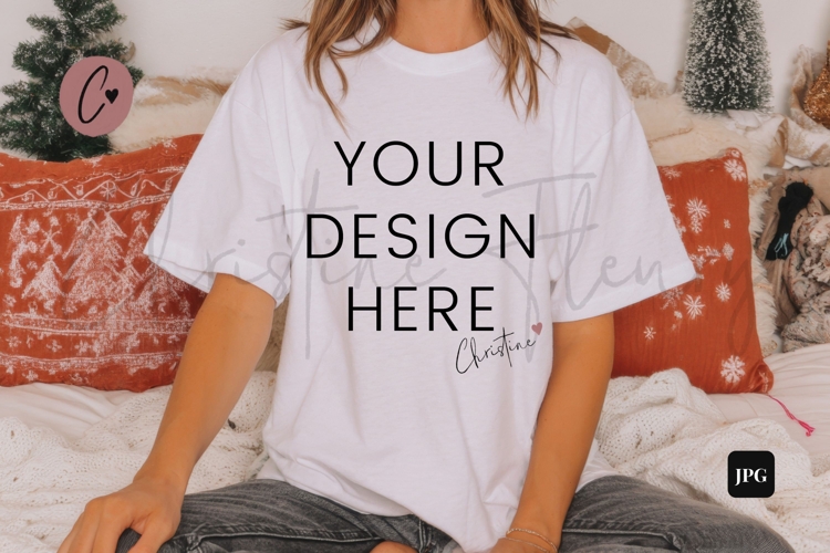 White Fall Shirt Mockup