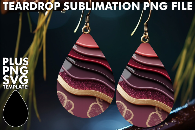 Unique Teardrop EARRINGS Design, Pattern