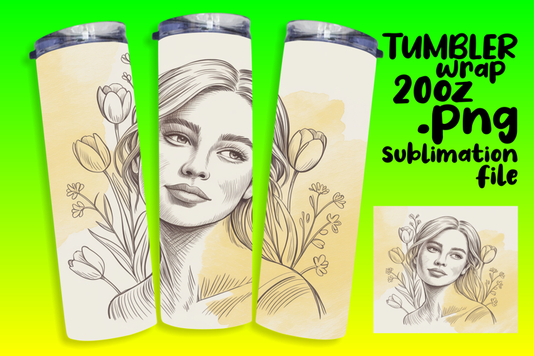 CLASSY PNG Tumbler Design 20oz , Beauty Woman