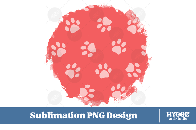 American 4th of July Cat Dog Paw Background Png Sublimation