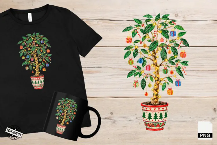 Christmas Houseplants PNG