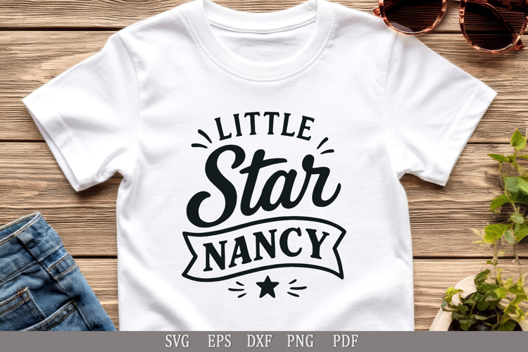 Little Star Nancy - SVG Personalized Name Printable Design