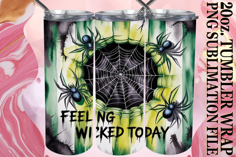 Uplifting Vibes 20oz tumbler wrap, Halloween