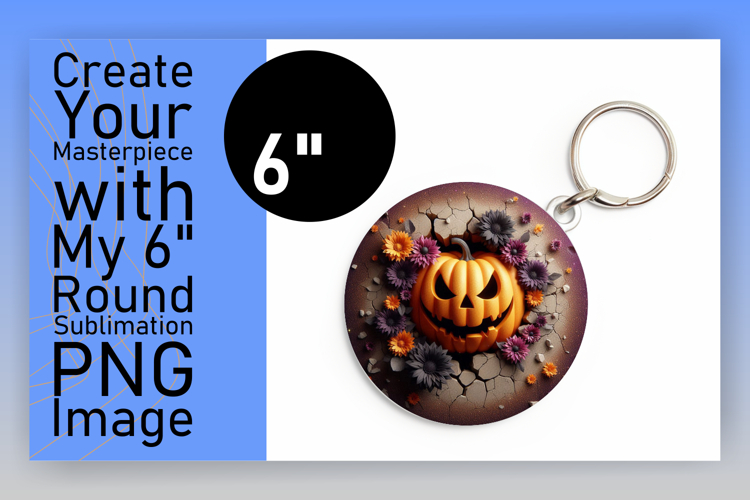Stylish Circle Design for Coasters , 3D Pumpkin