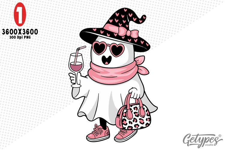 Valentine Ghost Sublimation Clipart - High Quality Design