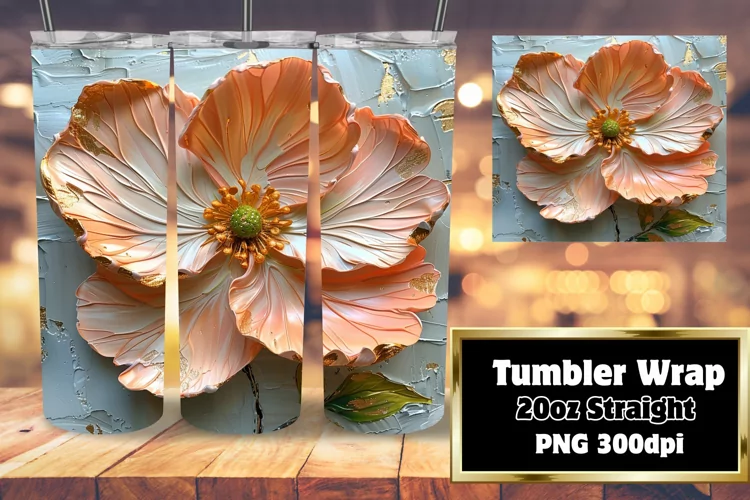 Blooming Beauty: Sublimated Tumbler Wrap
