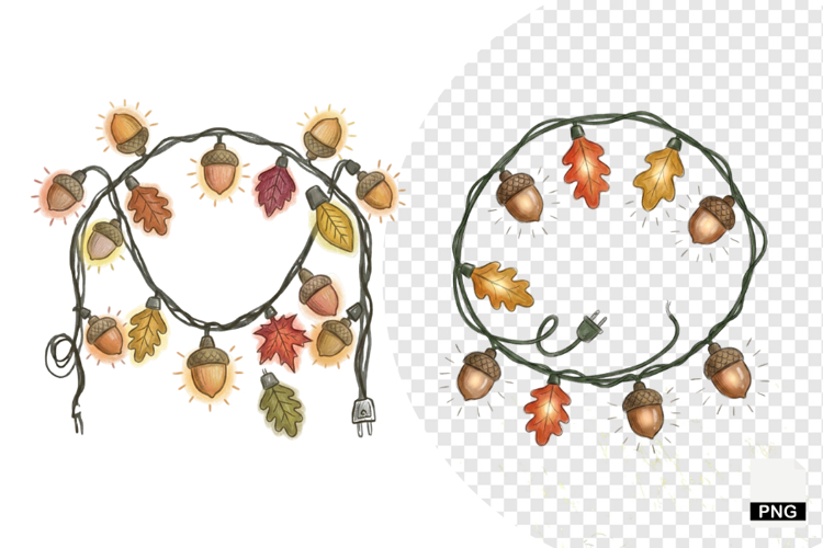 Autumn Lights Clipart