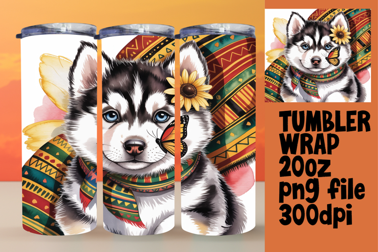 Watercolor Cute Owl Tumbler Wrap 20oz