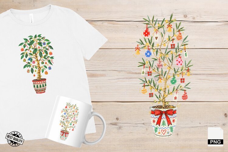 Christmas Houseplants PNG example image 1