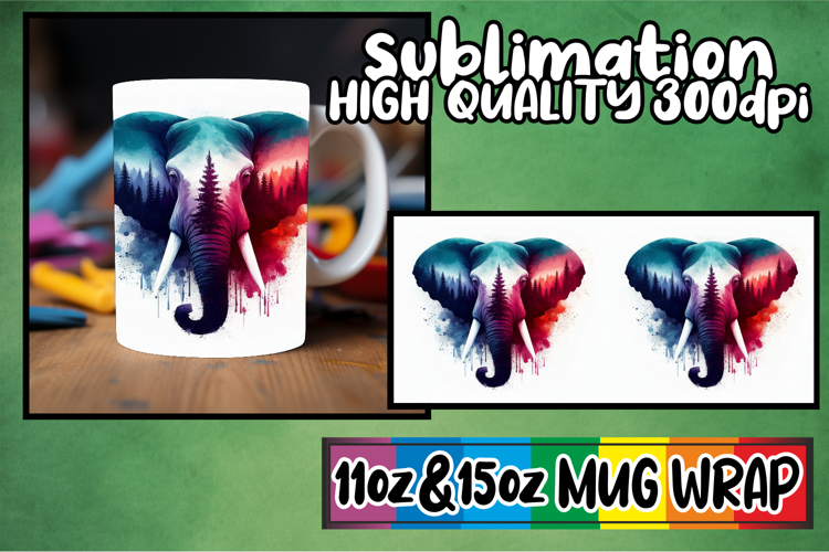 Timeless elegance sublimation print wrap, Animals Art