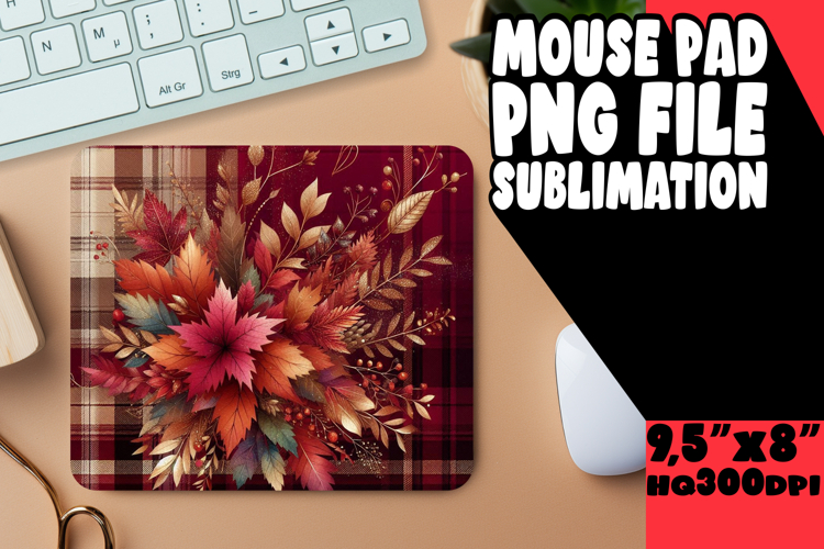 Joyful Mouse Pad Sublimation Magic, Autumn Flower
